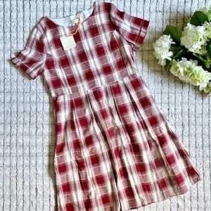 Orange Creek Red Plaid Dress